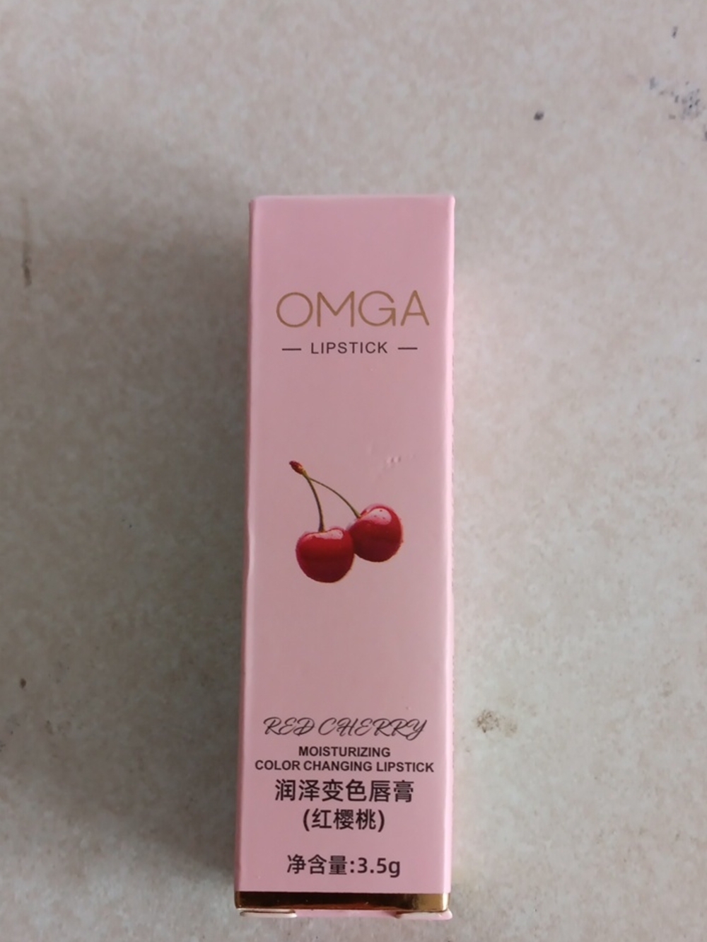 Red Cherry Moisturizing Color-Changing Lipstick — Pink
